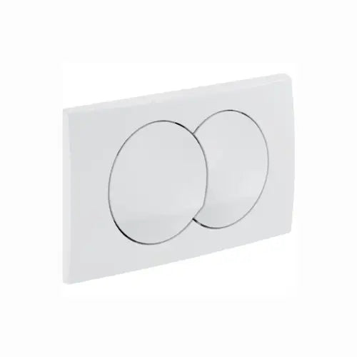 Plaque de déclenchement pour rinçage double touche, Blanc - DELTA ZERO (Geberit)
