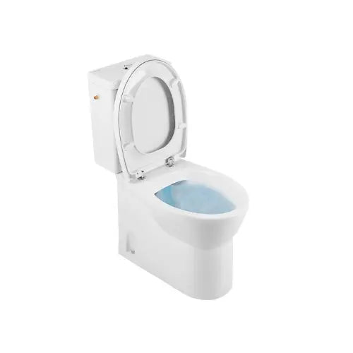 PACK Cuvette au sol SH, Rimflush, Réservoir alimentation d'eau latéral, Abattant - EASY (Sanindusa)