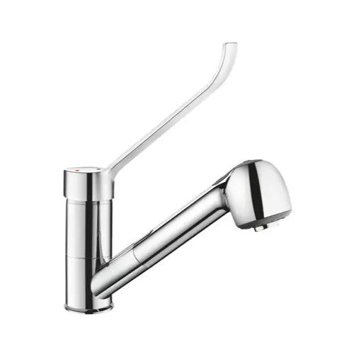 Mitigeur Évier, douchette extractible, chromé, équilibrage de pression - (DELABIE)