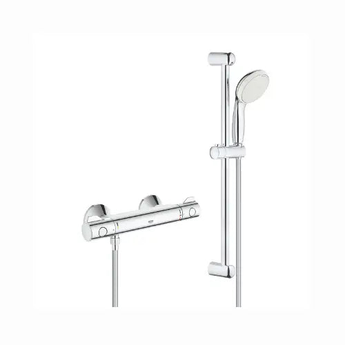 Mitigeur thermostatique douche 1/2', avec ensemble de douche - GROHTHERM 800 (Grohe)