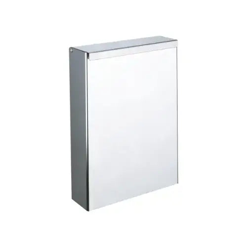 Poubelle inox rectangulaire murale avec couvercle, 4,5 litres - (Delabie)