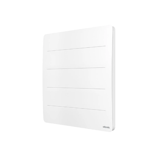 Radiateur électrique horizontal 1000W blanc, 600 x 600 x 115 - Nirvana Néo connecté (ATLANTIC)