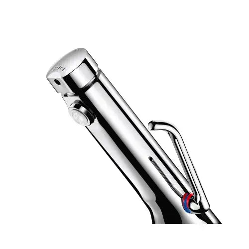 Mitigeur temporisée pour lavabo, robinet d'arrêt + manette – TEMPOSOFT MIX 2 (Delabie)