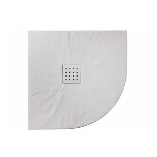 Receveur de douche d'angle, 1/4 de rond, 90x90, blanc - STYLO (MUNDILITE)