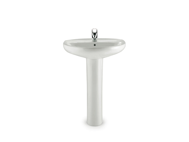 Lavabo suspendu Longueur 65cm, Porcelaine Blanc, sans colonne - VICTORIA (Roca)