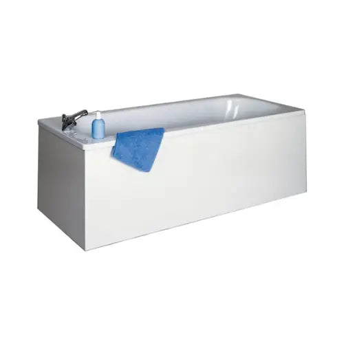 Façade de baignoire, larg 150x16 mm, mélaminé blanc, 4 chants minces, H 535 + vérins réglables – COMPLI'S (Neova)