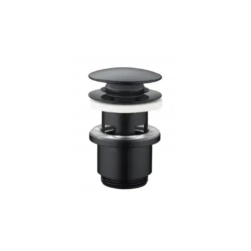 Bonde de vidage universelle noire métal NF avec trop plein pour lavabo - (Thewa)