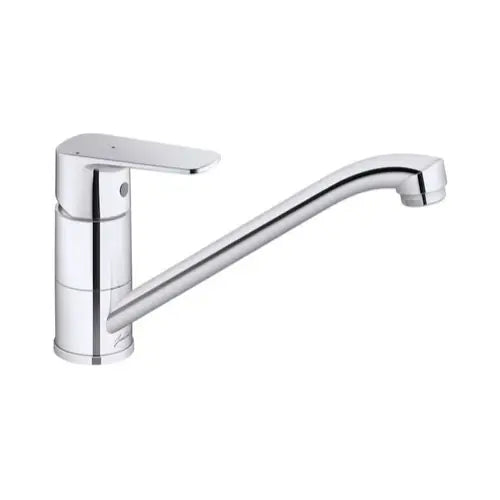 Mitigeur Évier, bec profilé orientable, C3 - économie eau et énergie, démarrage eau froide, Débit limité à 10 l/mn, Chrome - JULY + (JACOB DELAFON)