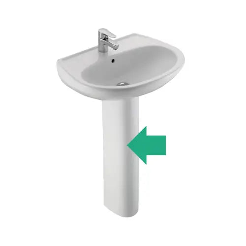 Colonne lavabo, Porcelaine Blanc – BRIVE (Jacob Delafon)
