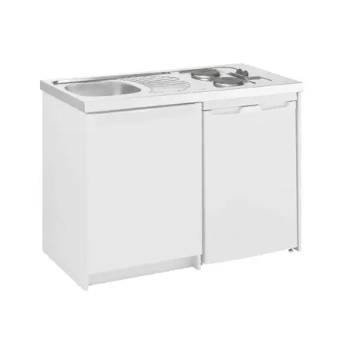 Cuisinette complète, 120 cm avec évier inox 18/10, lisse - BOREALE (Moderna)