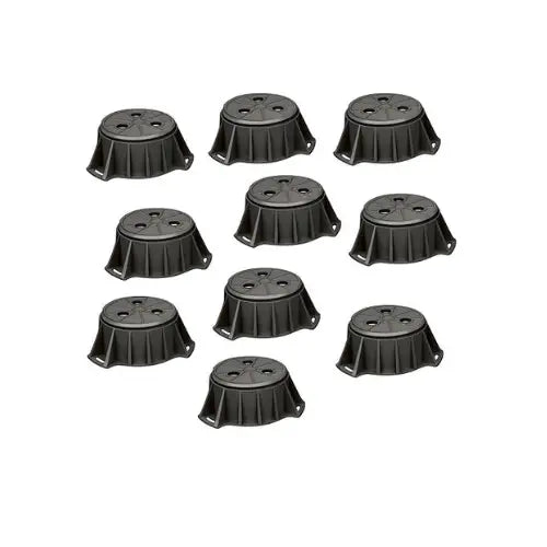 Kit 10 pieds réglables 7 à 11 cm pour receveurs tous modèles - (Kinedo)