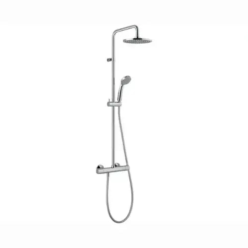 Système douche thermostatique, NF, Chromé pomme ronde, ABS diamètre 200 mm – PRO NF (Thewa)