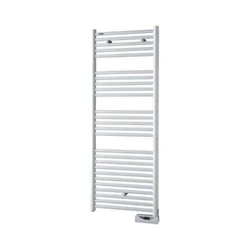 Sèche-serviette électrique, régulation Timerprog, Bluetooth, 500W, H1356 mm, larg 400mm, Blanc RAL 9016 – ATOLL SPA (Acova)