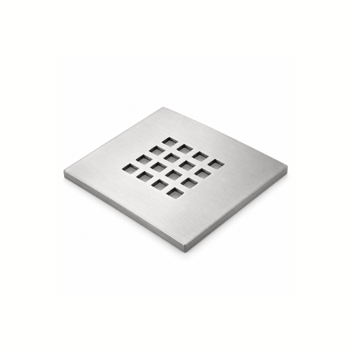 Grille de bonde carrée inox Marmox, 115×115 mm, Grille seule - SQUARE GRID (MARMOX)