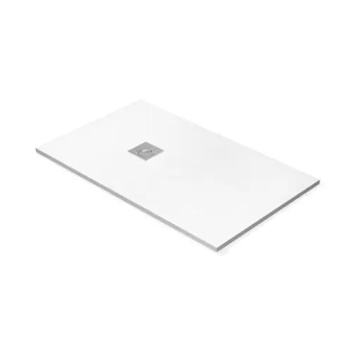 Receveur de douche, 120x90, texture ardoise, blanc - NEWEST (Mundilite)