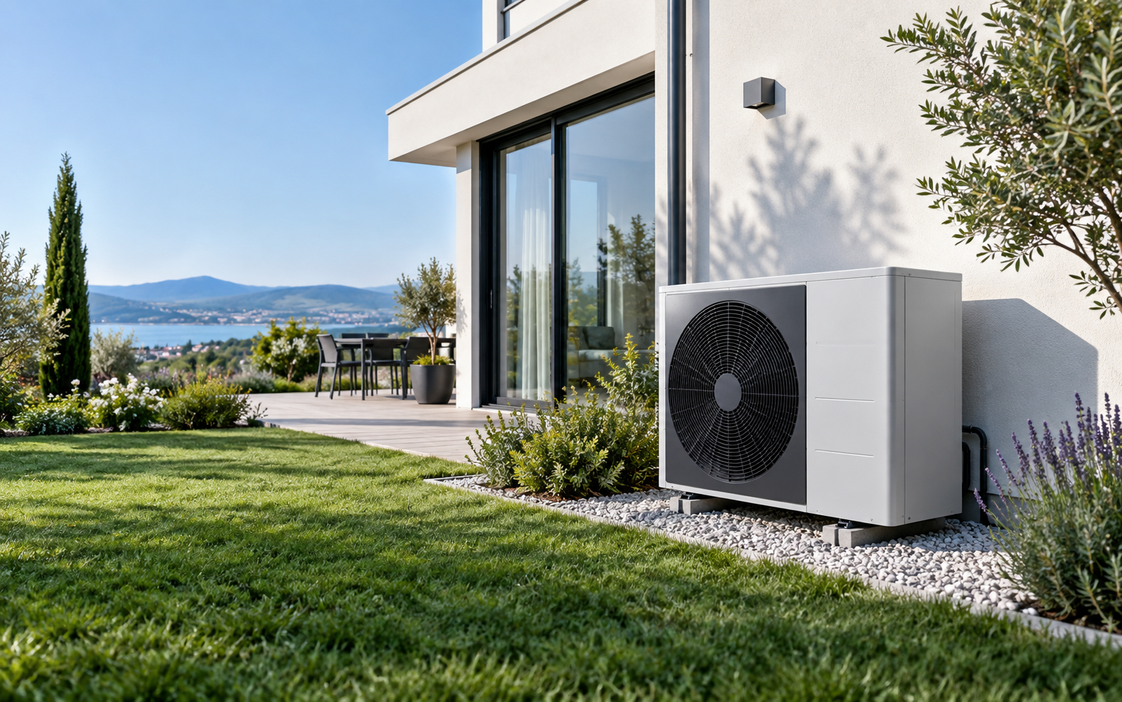 Maison équipée d’une pompe à chaleur air/eau