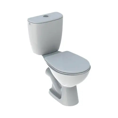 Pack WC au sol à fond creux, sortie horizontale, avec réservoir attenant, avec abattant WC - BASTIA (Geberit)
