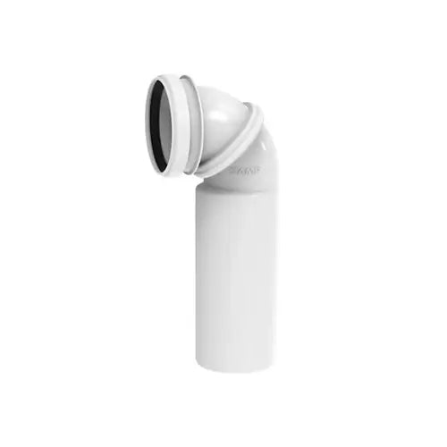 Pipe coudée orientable pour bâti-support, évac verticale ou horizontale, D100 - (Siamp)