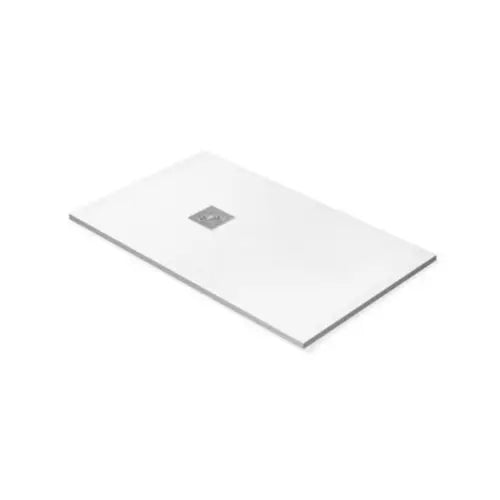 Receveur de douche, 100x100, texture ardoise, blanc - NEWEST (MUNDILITE)