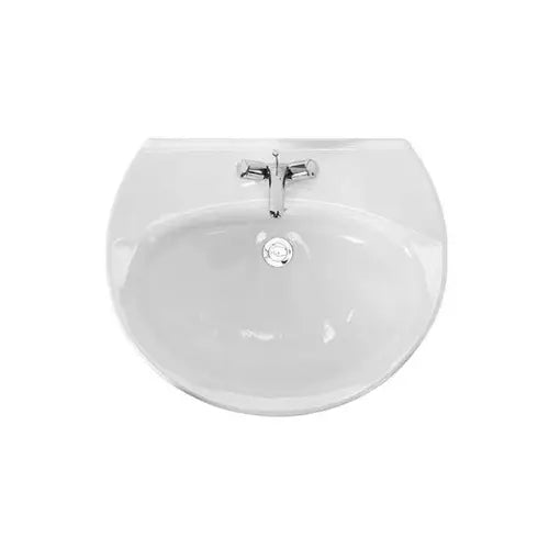 Lavabo suspendu Longueur 60cm, Porcelaine Blanc, sans colonne - AVEIRO (Sanindusa)