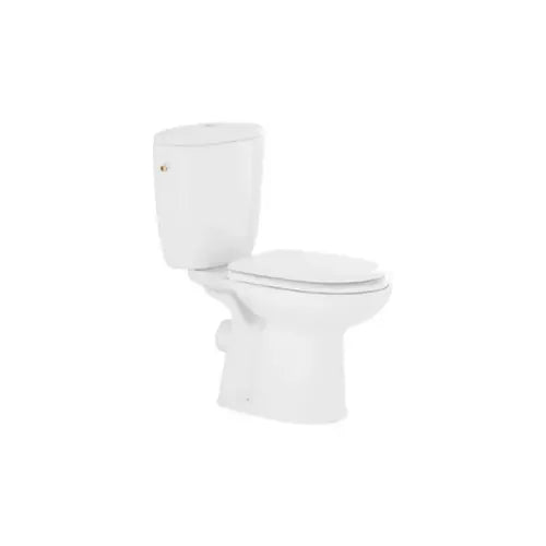 Pack WC au sol, méchanisme 3/6L à double touche, abattant thermoplast, alimentation d'eau latéral - AVEIRO (SANINDUSA)