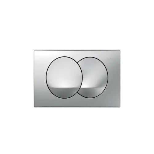 Plaque de déclenchement pour rinçage double touche, Chromé mat - DELTA ZERO (Geberit)