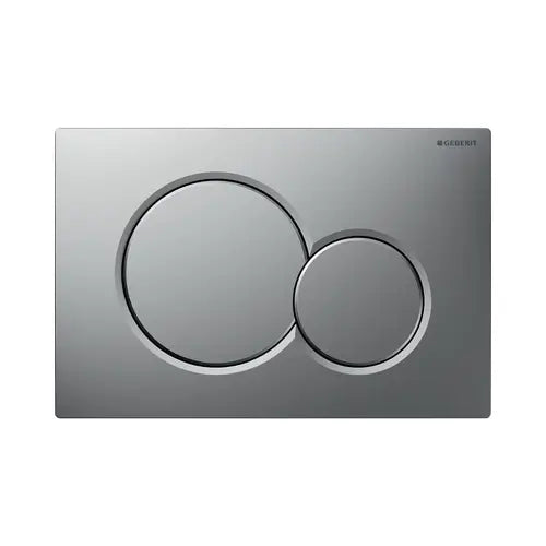 Plaque de déclenchement, double touche, laqué chromé mat - SIGMA (GEBERIT)