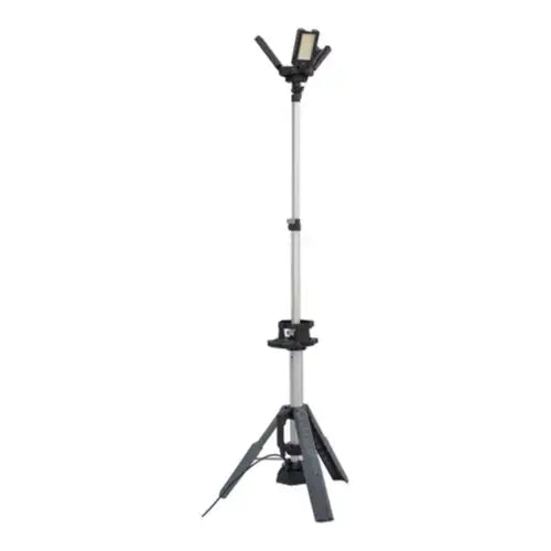 Projecteur LED, trépied intégré(2m20 MAX), Bluetooth, 100W, 3 panneau réglable orientable, 5m de cable - 13050 T (BRENNENSTUHL)