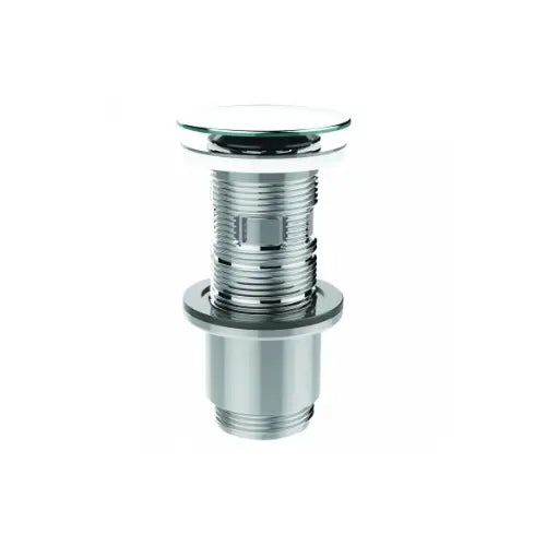 Bonde universelle Cut&Click NF pour lavabo, clapet digiclic ou fixe, recoupable, h. 100 mm, chromé - (Valentin)