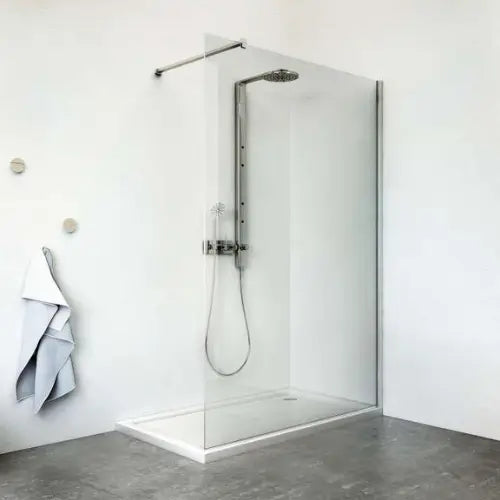Paroi fixe type "walk-in", L90, 2M, Argent poli, v.clair clean - EQUI (Roth)