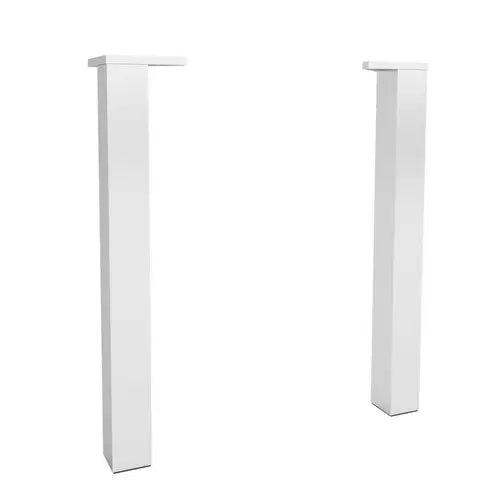 Jeu de 2 pied pour meuble de salle de bains, chromé, 330mm -  (SALGAR)