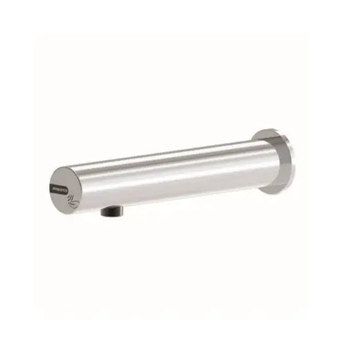 Robinet simple électronique mural pour lavabo, Applique, Pile, 1,9l/min Chrome - LINEA (PRESTO)