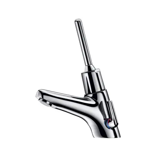 Mitigeur lavabo, à levier, avec robinet d'arrêt droit, temporisé, F3/8 - TEMPOMIX (DELABIE)