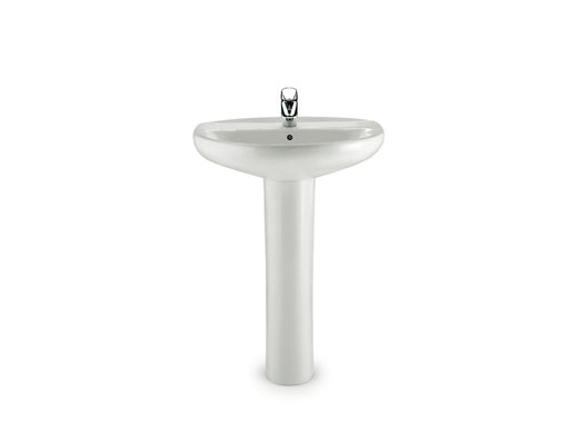 Lavabo suspendu Longueur 65cm, Porcelaine Blanc, sans colonne - VICTORIA (Roca)