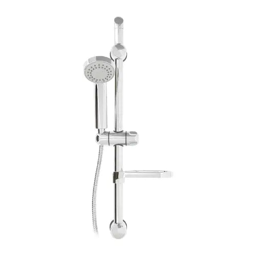 Barre de douche à fixation réglable avec douchette 3 jets et flexible - AGHE (Thewa)