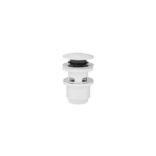 Bonde de vidage, universelle, blanche, ABS NF avec trop-plein pour lavabo - (THEWA)