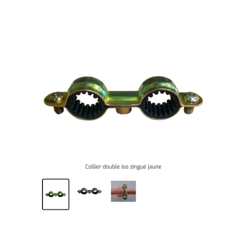 COLLIER DOUBLE ISO D 12 Bte de 50 - - Collier (ING FIXATIONS)