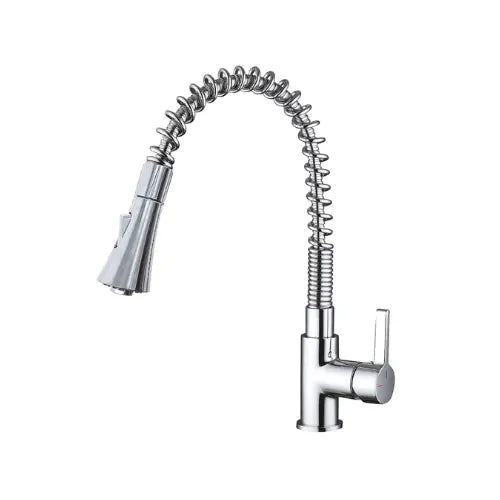 Mitigeur évier chromé, bec flexible, 2 jets - DANUM (Thewa)