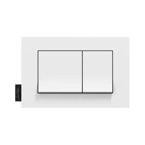 Plaque de commande double touche blanc – (Jacob Delafon)