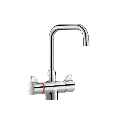 Mitigeur évier thermostatique, bicommande, bec orientable – SECURITHERM (Delabie)
