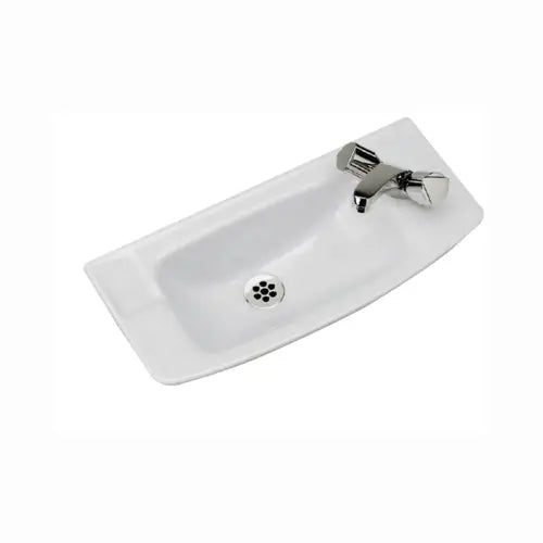 Lave mains suspendu, Long 50 cm, céramique blanc - ULYSSE (Porcher)