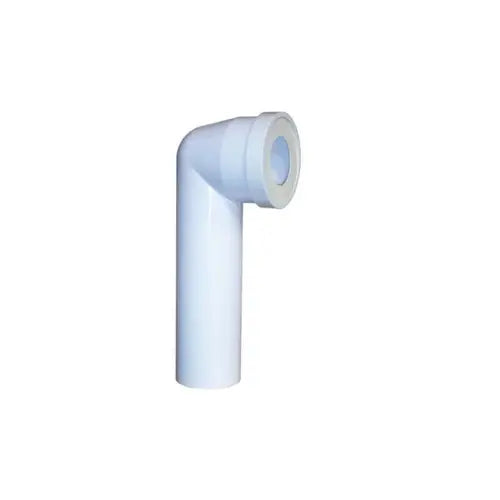 Pipe longue coudée D93 x L330mm en PVC - (REGIPLAST)