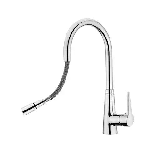 Mitigeur évier chromé douchette extractible 1 jet - TELO (Thewa)