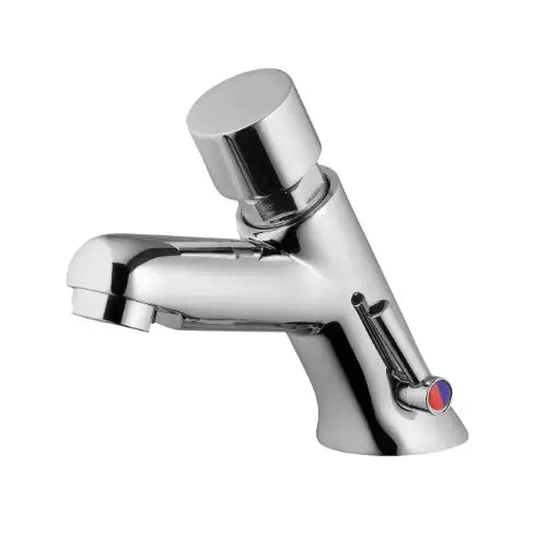 Mitigeur lavabo chromé temporisé pour lavabo - WETTER (Thewa)