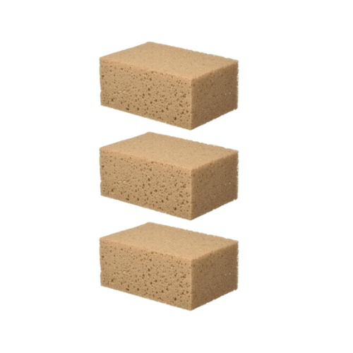 Éponge Utilitaire , Marron, idéale pour Laver Les véhicules, Haute Absorption d'eau, Durable, 1 pièce (Lot de 3) - ACCESSOIRES (MPSB)