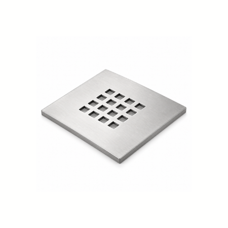 Grille de bonde carrée inox Marmox, 115×115 mm, Grille seule - SQUARE GRID (MARMOX)