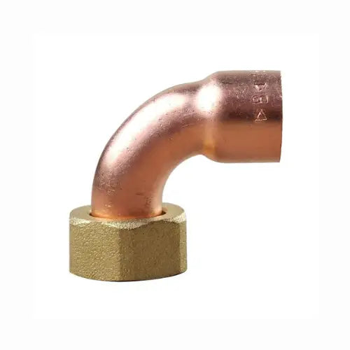 RACCORD 2P DOUILLE CUIVRE COUDE 2GC FEM 3/4 D22