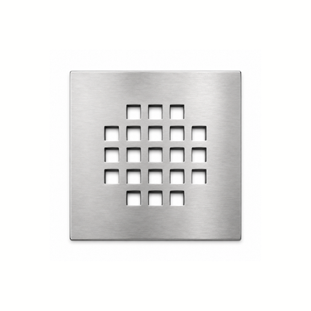 Grille de bonde carrée inox Marmox, 115×115 mm, Grille seule - SQUARE GRID (MARMOX)