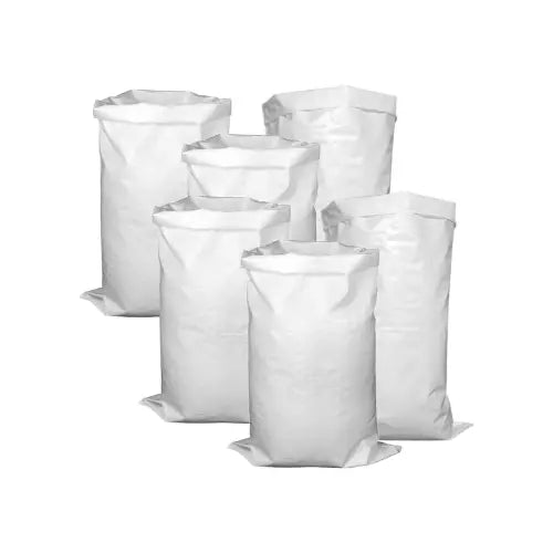 Lot de 10 sac a gravats pp tisse blanc, 55x95cm -  (MPSB)