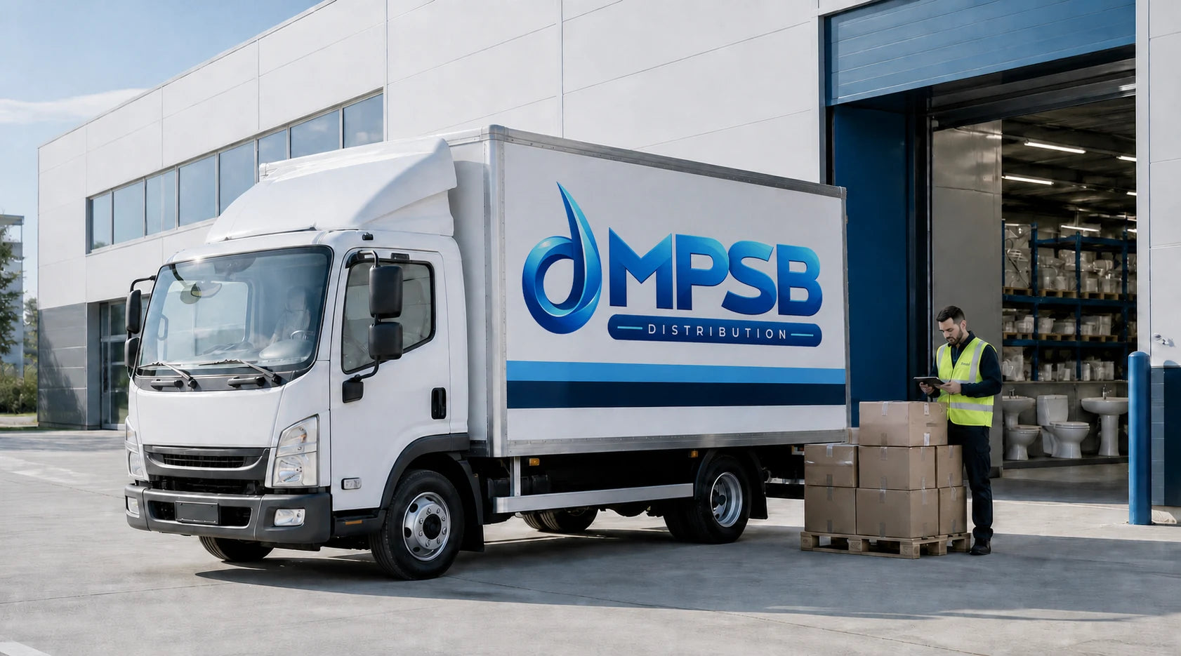 Camion de livraison MPSB Distribution